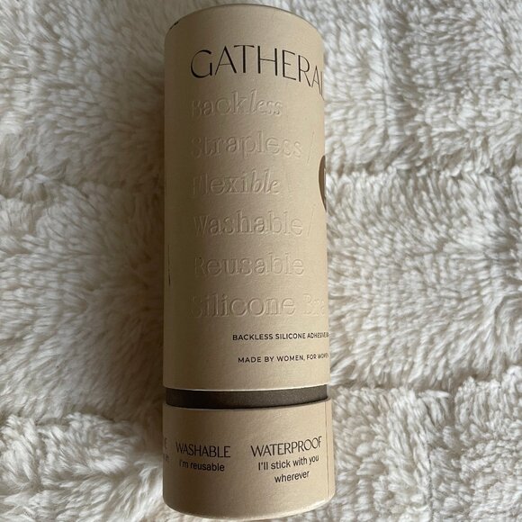 Gatherall Backless Sticky Bra Cup Size D In Mocha - Picture 3 of 5